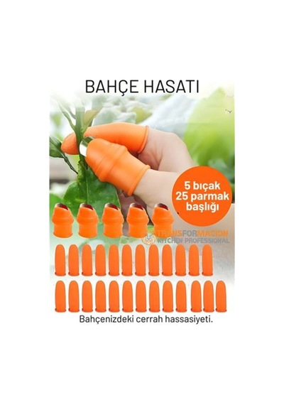 30 Parça Premium Pratik Bahçe Hasat Seti: Paslanmaz Çelik Başparmak Kesici Parmak Koruyucu