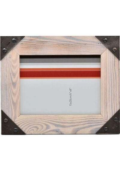 15X20Cm Metal Kenarlıklı Ahşap Fotoğraf Çerçevesi / Acr-Sf6561