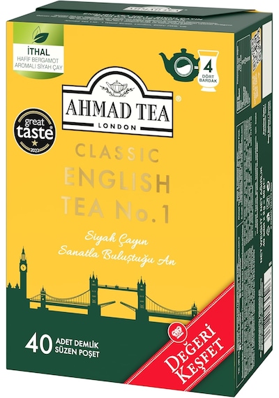Ahmad Tea Classıc Englısh Tea No:1 40x2gr Demlik Poşet Çay