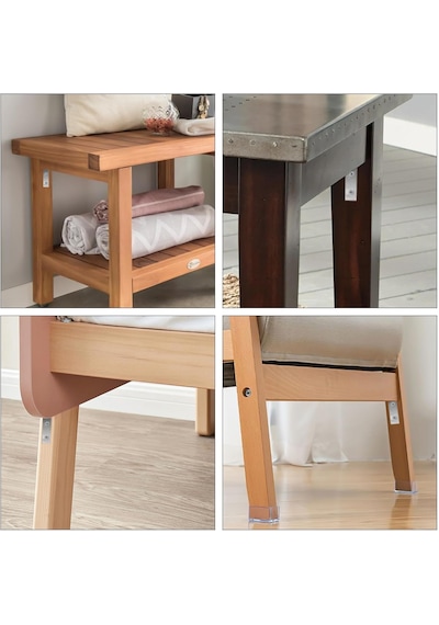 10 Adet 15x45x45mm Metal L Köşe Bağlantı Gönyesi Mobilya Dolap Sabitleme Bağlantı Aparatı Metalik