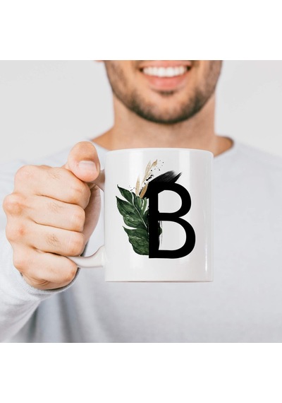 B Harfi Baskılı Çiçek Desenli Dekoratif Baş Harf Baskılı Kupa Bardak B Harfli Kahve Bardağı Beyaz - Çok Renkli B Harfi Baskılı Çiçek Desenli Dekoratif Baş Harf Baskılı Kupa Bardak B Harfli Kahve Bardağı Beyaz - Çok Renkli