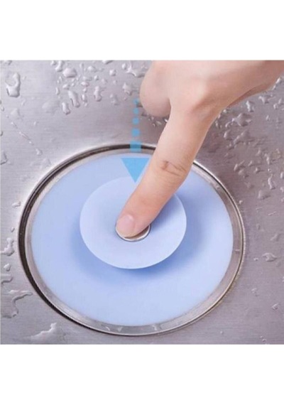Lavabo Tıpası Ve Süzgeç Silikon Lavabo Süzgeci Tıkanma Önleyici Silikon Siyah Diğer