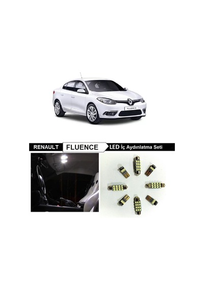 Megamarket06 Renault Fluence Led Iç Aydınlatma Ampul Seti 10adet