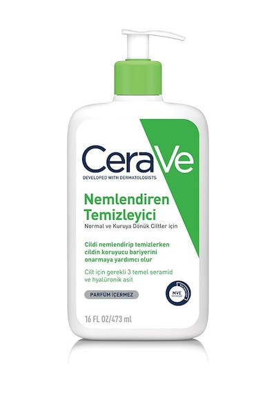 Cerave Nemlendiren Temizleyici Kuru & Normal Ciltler Yüz Vücut İçin 473ml