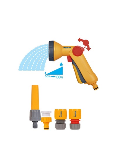 Hozelock 2403-3535h Otomatik Geri Sarımlı Bahçe Makarası 30mt +tabanca Seti