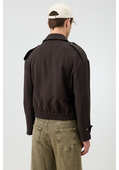 Antioch Boxy Fit Erkek Mont Kahve