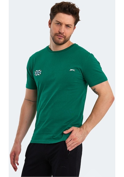 Slazenger PACET Erkek Baskılı Yeşil Tişört
