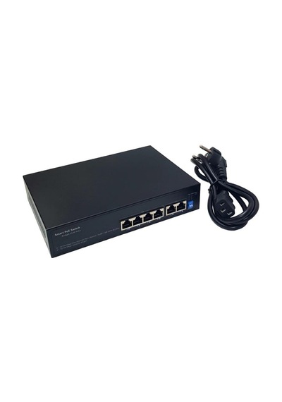 Herz 4 Port PoE Switch + 2 Port Uplink Gigabit