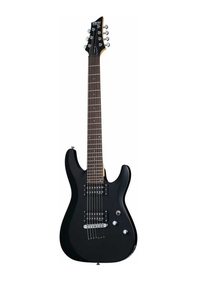 Schecter C-7 Deluxe Elektro Gitar Satin Black