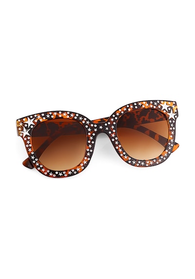 Aqua Di Polo 1987 APSC003904 Kadın Kahverengirengi Leopar Güneş Gözlüğü