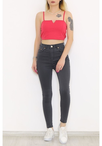 Mokashopin - Süper Likra Kot Pantolon Koyufüme - 9815.1431. 001