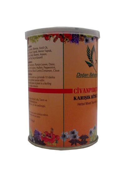 Civanperçemli Bitkisel Karışım Çay 100 Gr Teneke Kutu