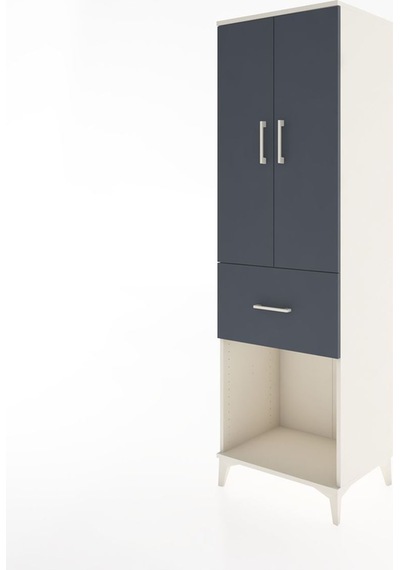 Hyperion Dolap Tek Raflı Tek Çekmeceli Tek Askılı 60x44x195 A... Aytaşı