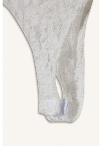 Defacto Coool Fitted Dantel Bodysuit F7895ax25hswt32 Beyaz