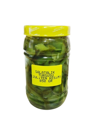 Ev Yapımı Kornişon Salatalık Turşusu Jüliyen Kesim 850 Gr.