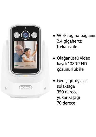 Hd Akıllı Kamera Wi-fi Destekli, Görüntülü Konuşma Özellikli