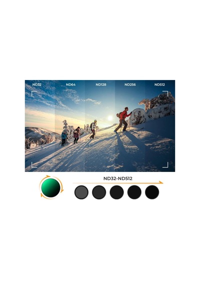 K&f Nd32-512 Djı Osmo Action 5 Pro/osmo Action 4/osmo Action 3 İle Uyumlu Değişken Filtre