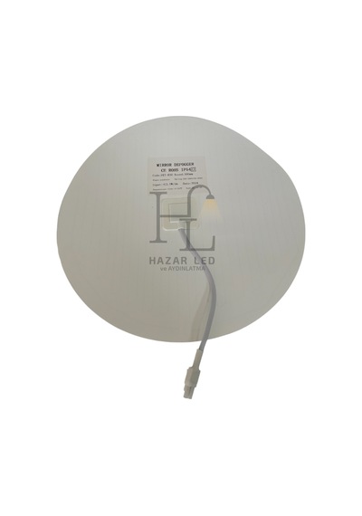 220 Volt Ayna Arkası Buğu Önleyici Rezistans Banyo Ayna Arkası Buğu Çözücü Yuvarlak 30x30 Cm
