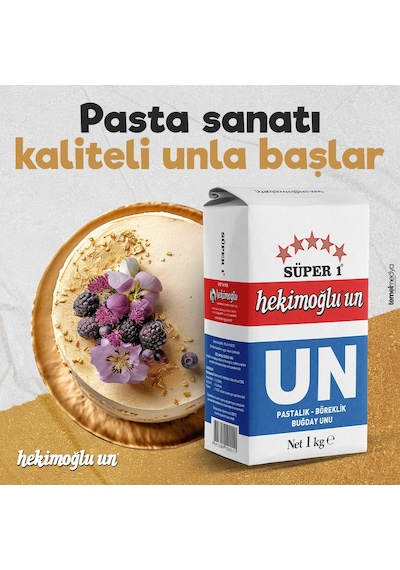 Hekimoğlu Un Süper1 Pastalık Böreklik Buğday Unu 25 KG
