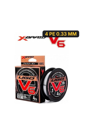 Ygk X060 F-ugo V6 Soft Fc 100m Fluorocarbon Misina 4pe 0,33mm