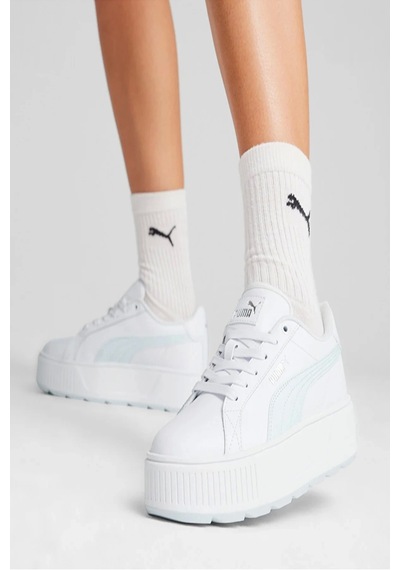 Puma Karmen Kadın Spor Ayakkabı 38461517 Beyaz-su Yeşili Beyaz