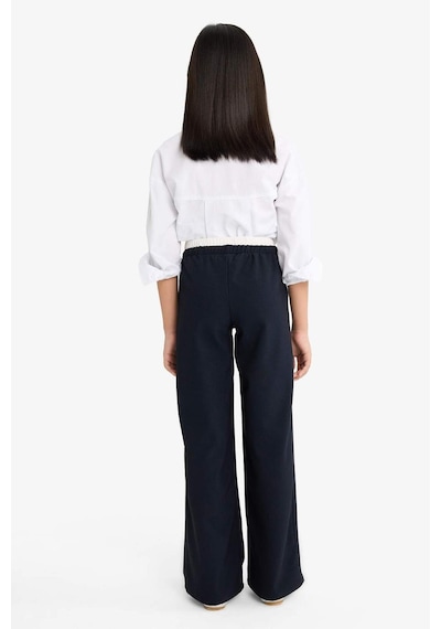 Defacto Kız Çocuk Straight Wide Geniş Bol Paça Pantolon F2432a825aunv113 Lacivert