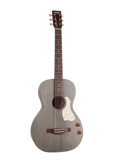 Art &amp Lutherie Roadhouse Parlor Q-discrete Elektro Akustik Gitar Denim Blue