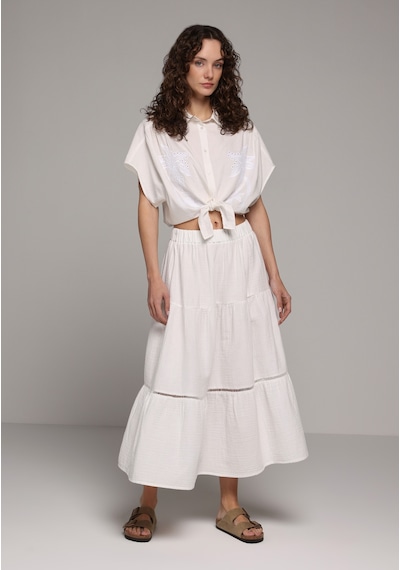 Colin's Colins Maxi Length Düz Kadın Beyaz Etek Cl1080371 Q1.v2 Wht