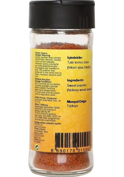 Hayfene Tütsülenmiş Tatlı Kırmızı Biber 45 G