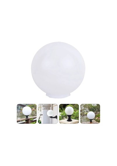 25'lik Karpuz Lamba, Birinci Kalite Pvc Glop, Bahçe Aplikleri Yedek Parçası, 25 Cm Çapında Pvc Küre Beyaz