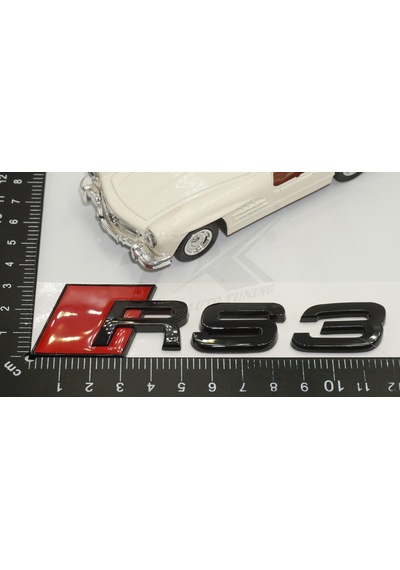Dk Tuning Audi Rs3 Bagaj Kırmızı Siyah Abs 3m 3d Yazı Logo Amble