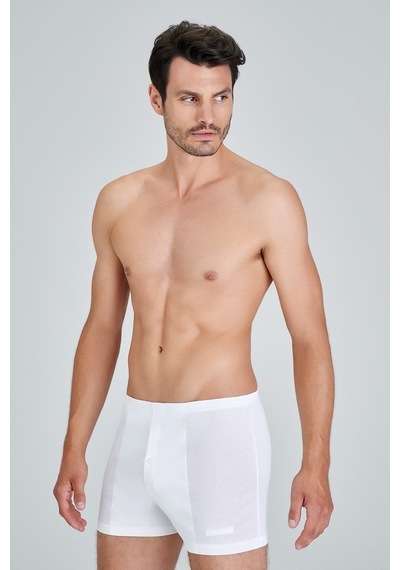 Pierre Cardin Kom Elite Merserize Şort Boxer Beyaz