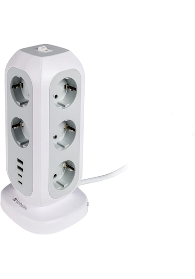 Verbatim 49547-489 Eupt-01 Eu Power Tower 11 Ac Wıth 2 X Usb-c /