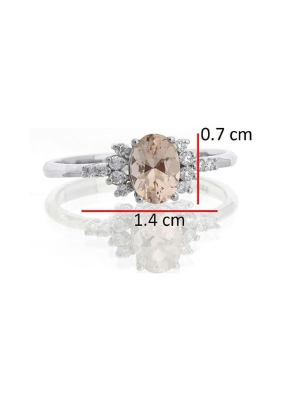 Morganite Tektaş Vintage Yüzük