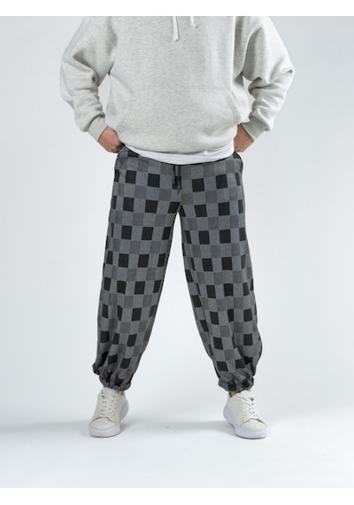 Cocopelli Dama Desenli Erkek Baggy Pantolon Coc2744 Desenli