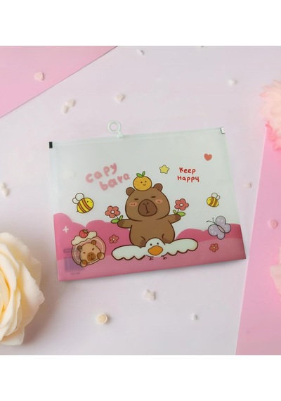 Capybara Tasarımlı A4 Şeffaf Dosya Genel