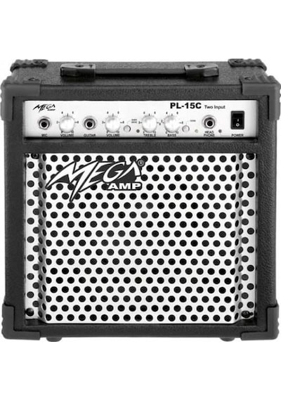 Mega Pl-15Ti 15 Wat Çift Girişli Elektro Gitar Amfisi