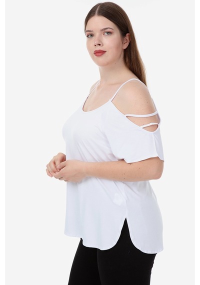 Hanezza Kadın Büyük Beden Oeko-tex Sertifikalı Viskon Kumaş Omuz Detaylı Bluz Beyaz - 36675678 Beyaz Hanezza Kadın Büyük Beden Oeko-tex Sertifikalı Viskon Kumaş Omuz Detaylı Bluz Beyaz - 36675678 Beyaz