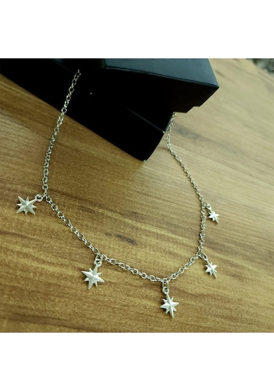 5'li Polaris Motifli Kolye Çok Renkli