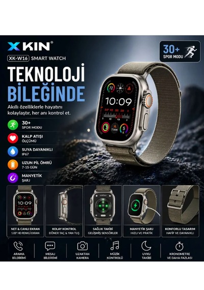 Xkin XK-W14 Ultra 49 MM Akıllı Saat (İthalatçı Garantili)