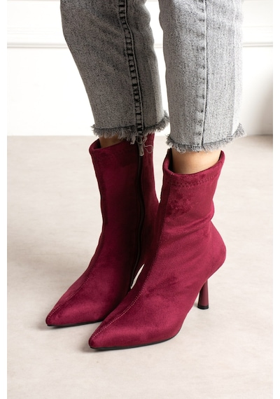 Dabab Shoes Marya Kadın Bordo Streç Lüks Süet Sivri Burun Sıcak Astarlı Fermuarlı 7 Cm İnce Topuklu Bot Bootie Dabab Shoes Marya Kadın Bordo Streç Lüks Süet Sivri Burun Sıcak Astarlı Fermuarlı 7 Cm İnce Topuklu Bot Bootie