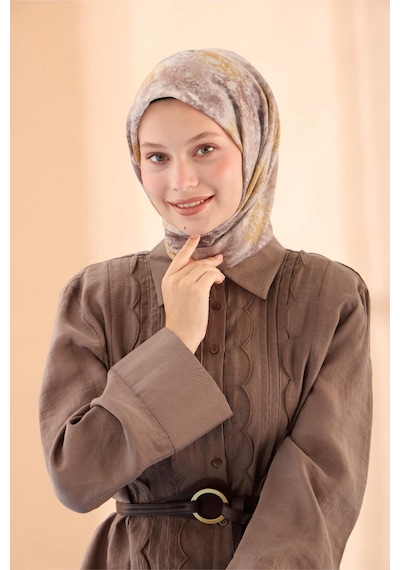 Silk Home Soft Eşarp 73095-04 Sütlü Kahve, Kahverengi, Hardal