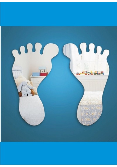 M3 Decorium Foots Dekoratif Ayna Gümüş