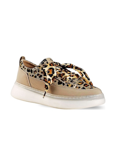 Noka Soho Leopar Kadın Spor Ayakkabı Bej - Leopar