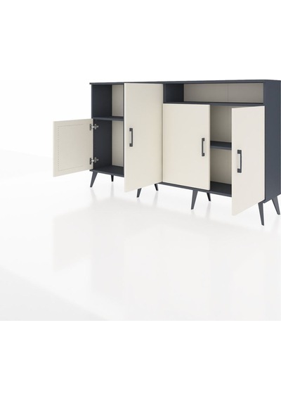 Arges Konsol 5 Raflı 4 Kapaklı 176x30x99 Antrasit-aytaşı/antrasit Aytası/antrasıt - Antrasıt Arges Konsol 5 Raflı 4 Kapaklı 176x30x99 Antrasit-aytaşı/antrasit Aytası/antrasıt - Antrasıt