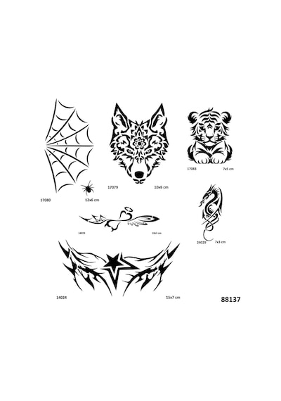 Vahsi Kanat Spray Tattoo İle Geçici Dövme Yapma Seti
