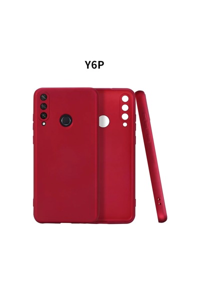 Newface Huawei Y6p Kılıf First Silikon - Bordo
