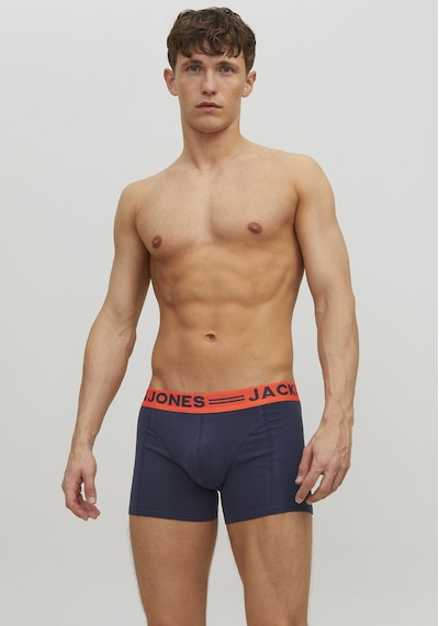 Jack & Jones Erkek 3'lü Düz Renk Boxer Paketi 12113943 Burgundy Bordo
