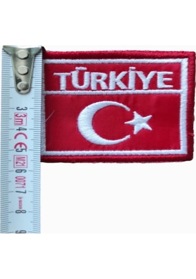 Özel Nakış Arma Türk Bayrağı Türkiye Figürlü Çok Amaçlı 5.5Cm X 7