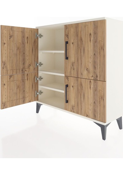 Arges Şifonyer 3 Raflı 4 Kapaklı 88x30x96 Aytaşı-çam Aytaşı